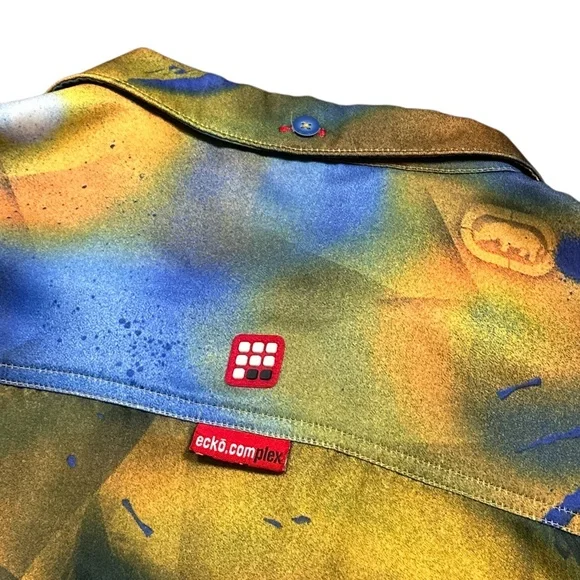 Ecko Unlimited Yellow and Blue Graphic Shirt - Picture 10 of 12